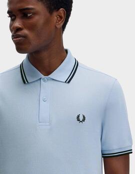 Polo FRED PERRY M3600 - Light Smoke/Navy