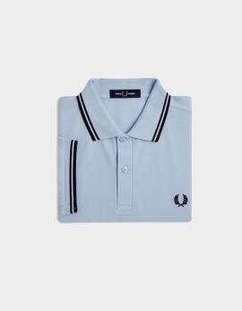 Polo FRED PERRY M3600 - Light Smoke/Navy