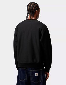 Sudadera CARHARTT WIP Crew AMERICAN SCRIPT - Black