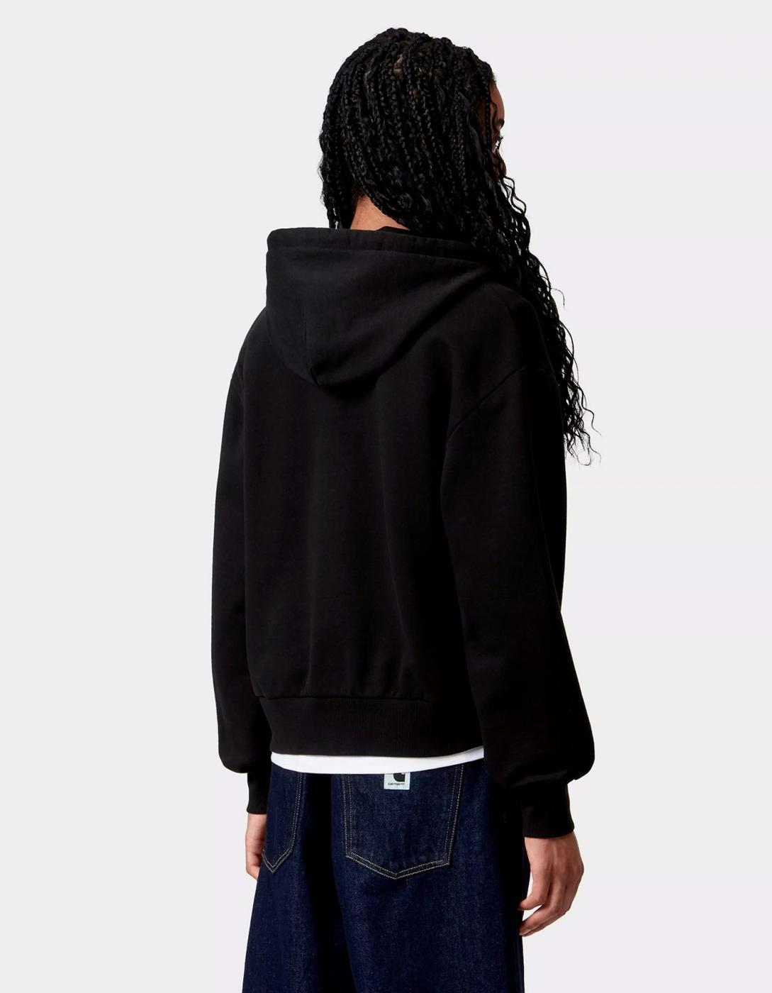 Sudadera CARHARTT WIP W' CASEY - Black / Silver