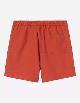 Bañador CARHARTT WIP CHASE - Oxide Red / Gold