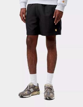 Bañador CARHARTT WIP CHASE - Black / Gold