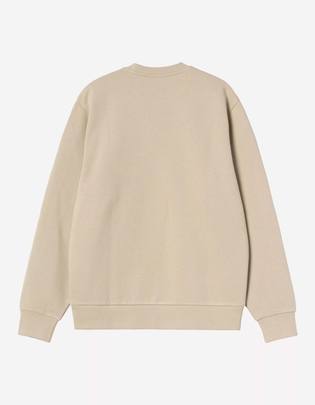 Sud. Crew CARHARTT WIP SCRIPT EMBROIDERY - Barchan / White