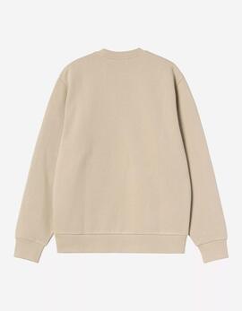 Sud. Crew CARHARTT WIP SCRIPT EMBROIDERY - Barchan / White