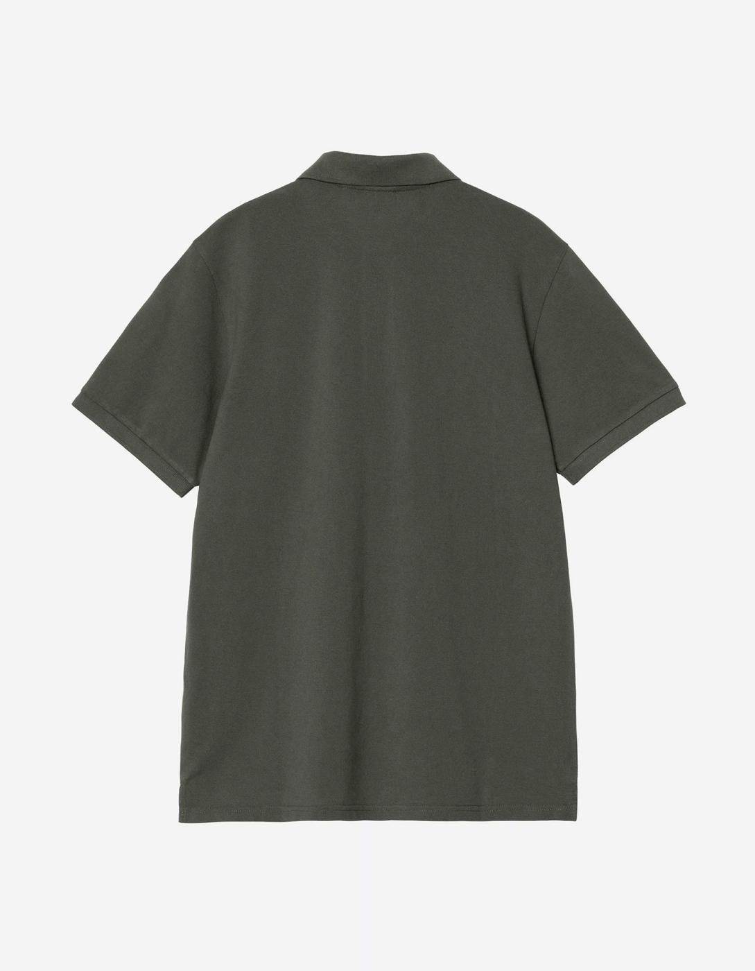 Polo CARHARTT WIP CHASE PIQUE - Leaf / Gold