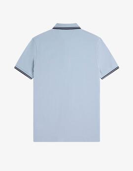 Polo FRED PERRY M3600 - Light Smoke/Navy