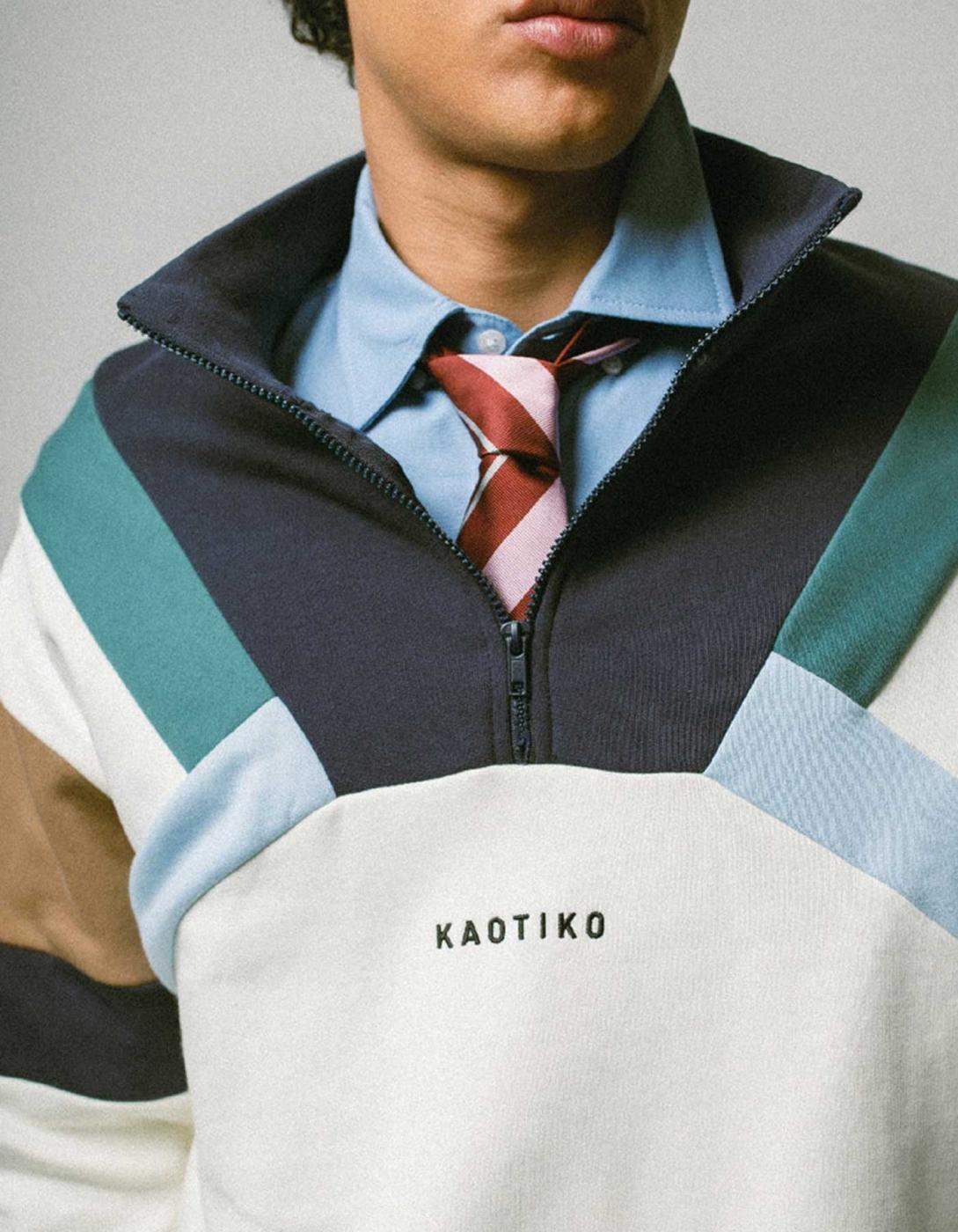 Sudadera KAOITKO Crew ALECK - Ivory/Navy