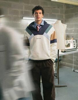 Sudadera KAOITKO Crew ALECK - Ivory/Navy