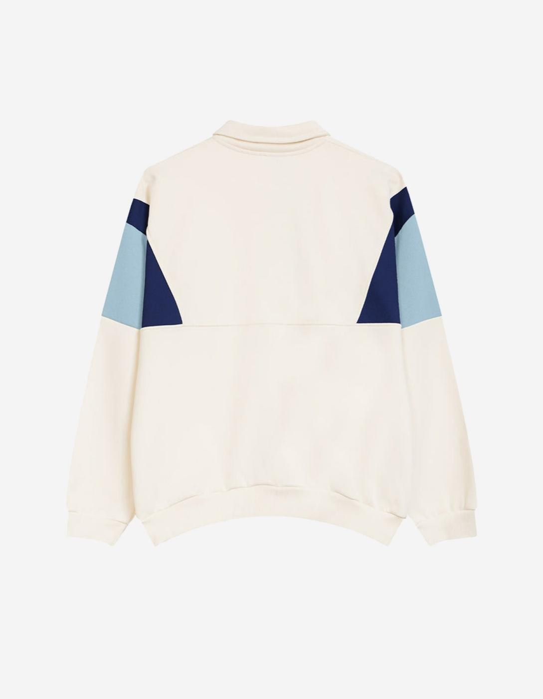 Sudadera KAOTIKO Crew HARRY - Ivory/Navy/Sky