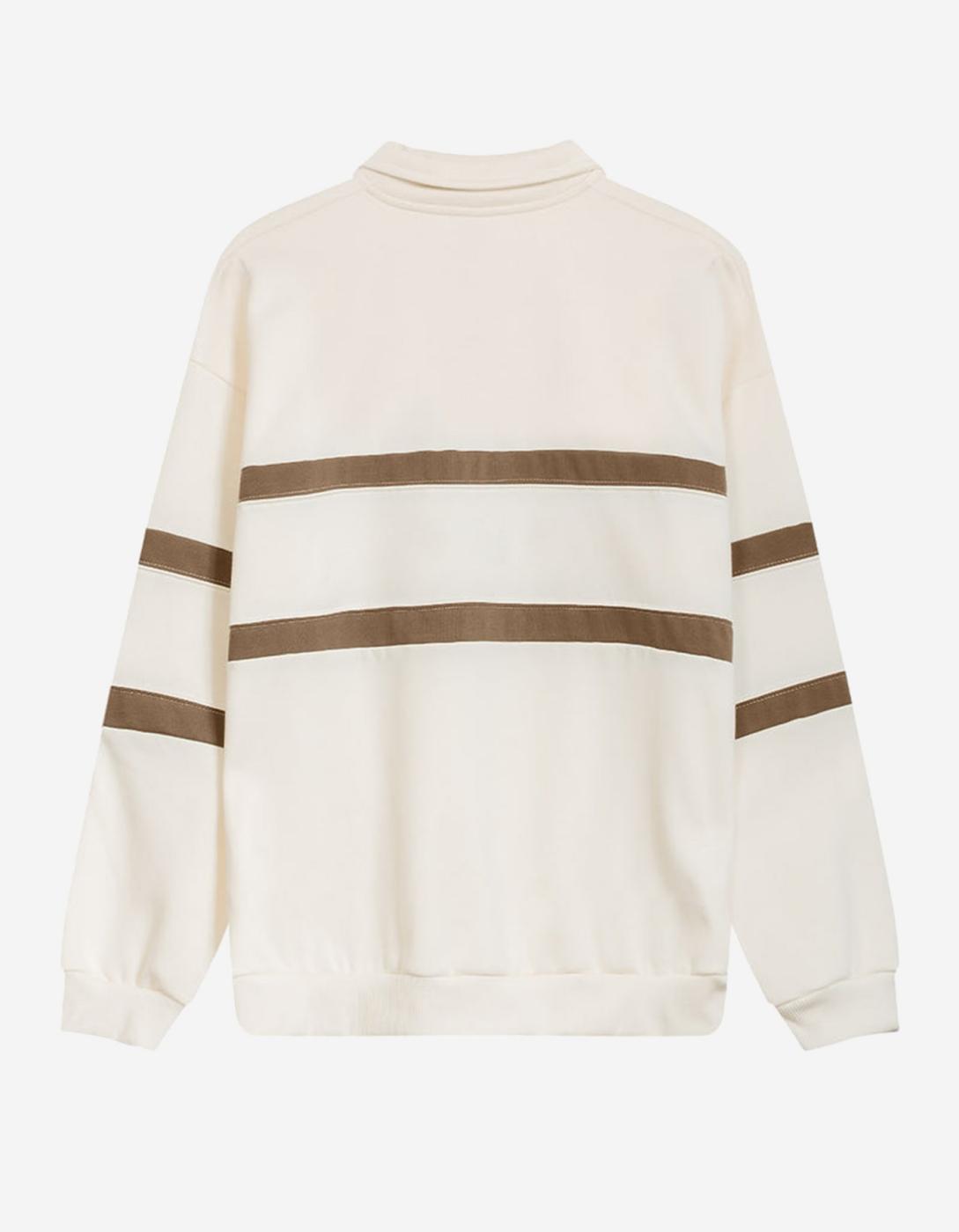 Sudadera KAOTIKO Crew BERWIN - Ivory/Camel