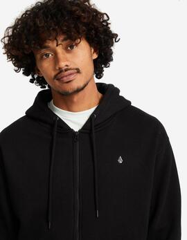 Sudadera Cap. Abierta SINGLE STONE - Black