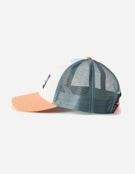 Gorra PATAGONIA P-6 LOGO LOPRO TRUCKER - White/Peach Sherbe