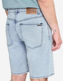 Bermuda SOLVER DENIM - Worn Light Blue