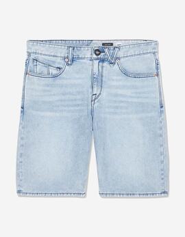 Bermuda SOLVER DENIM - Worn Light Blue