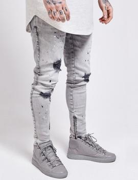 Pantalón RIOT LOW RISE SKINNY - GREY