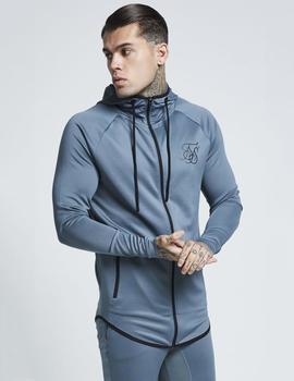 Chaqueta ATHLETE THROUGH ZIP HOODIE - AQUA GREY