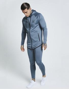 Chaqueta ATHLETE THROUGH ZIP HOODIE - AQUA GREY