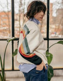 Sudadera KAOTIKO WALKER - Ivory/Heura/Steel/Saffron