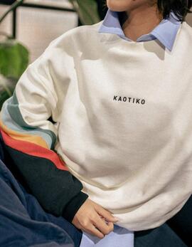 Sudadera KAOTIKO WALKER - Ivory/Heura/Steel/Saffron