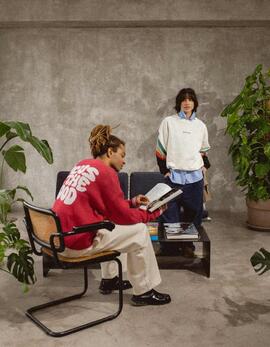 Sudadera KAOTIKO WALKER - Ivory/Heura/Steel/Saffron