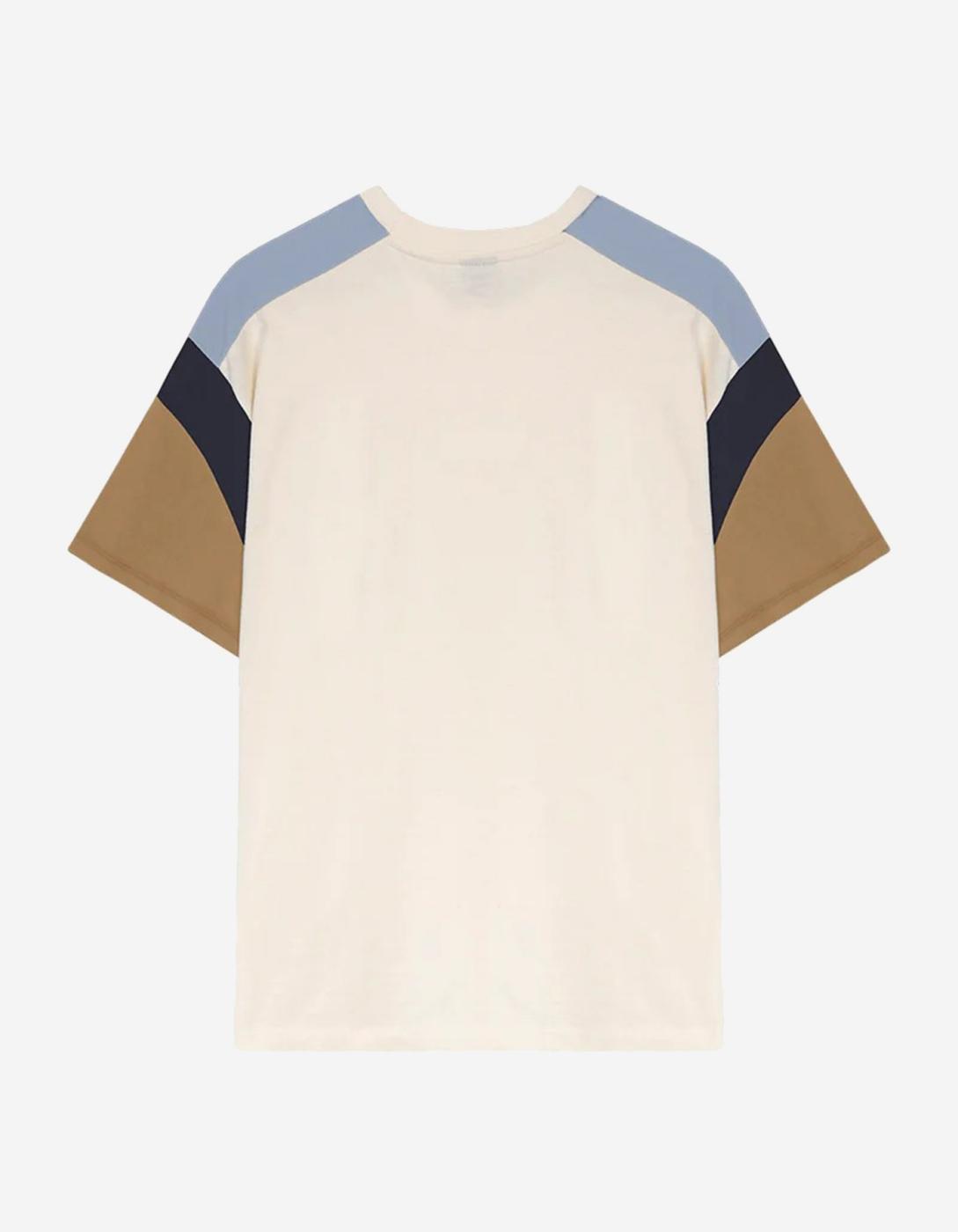 Camiseta KAOTIKO OTTAWA - Ivory/Camel/Sky/Navy