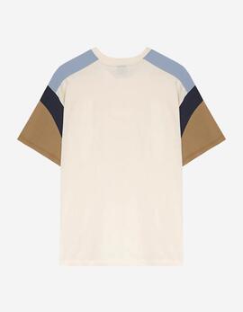 Camiseta KAOTIKO OTTAWA - Ivory/Camel/Sky/Navy