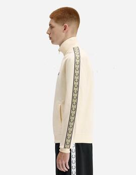 Chaqueta FRED PERRY J5557 - Ecru/Navy/Seagrass