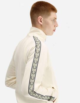 Chaqueta FRED PERRY J5557 - Ecru/Navy/Seagrass