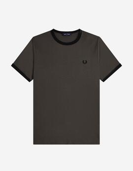 Camiseta FRED PERRY M3519 - Field Green/Black