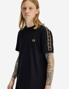Camiseta FRED PERRY M4613 - Black/Champagne
