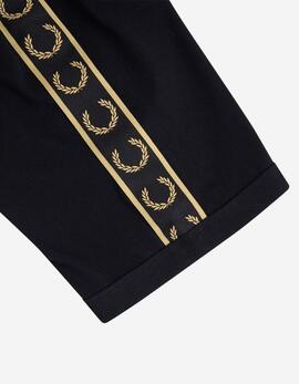 Camiseta FRED PERRY M4613 - Black/Champagne