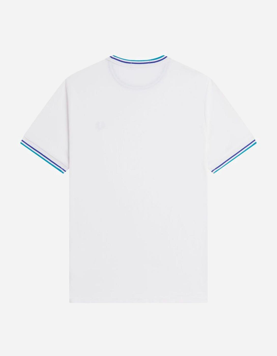 Camiseta FRED PERRY M1588 - Light Ice/Ace Blue/Navy