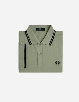 Polo FRED PERRY M3600 - Seagrass/Black
