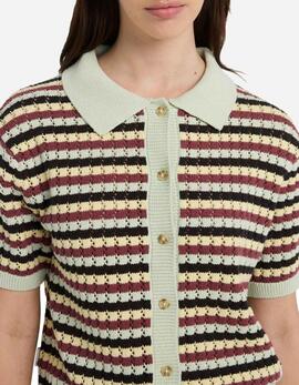 Polo ELEMENT CROCHET STRIPES - Tarmac