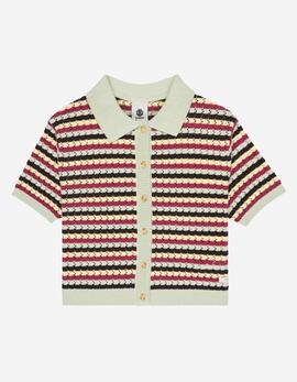 Polo ELEMENT CROCHET STRIPES - Tarmac