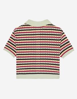 Polo ELEMENT CROCHET STRIPES - Tarmac