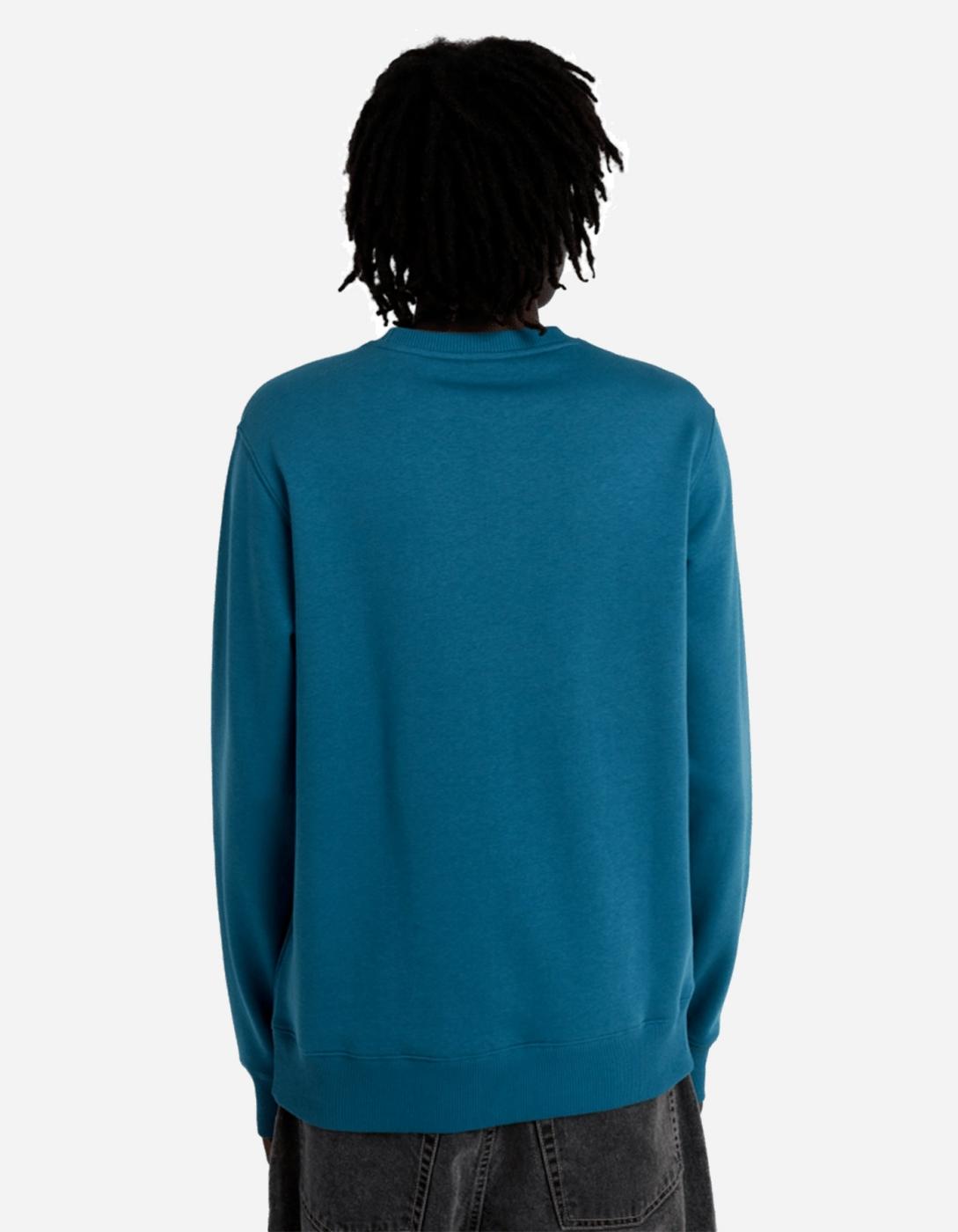 Sudadera Crew ELEMENT ICON EMBROIDERY - Mallard Blue