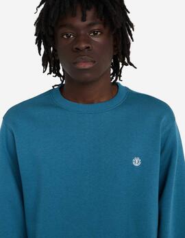 Sudadera Crew ELEMENT ICON EMBROIDERY - Mallard Blue