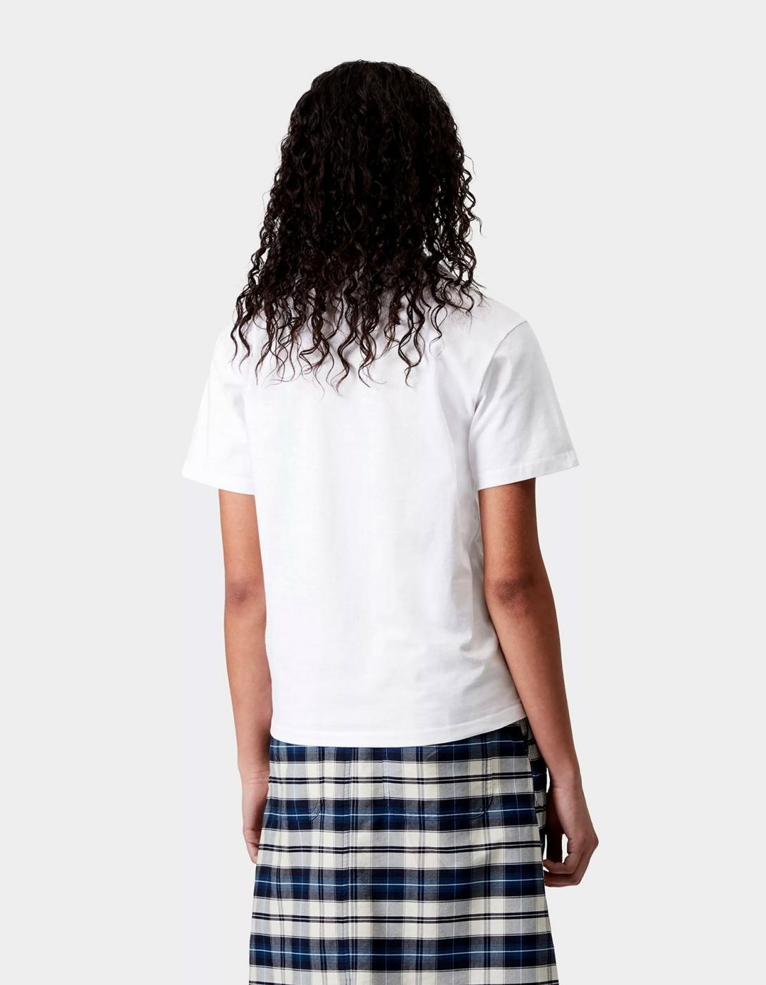 Camiseta  W' CARHARTT WIP POCKET HEART- White / Red