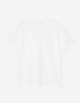 Camiseta  W' CARHARTT WIP POCKET HEART- White / Red