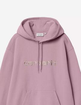 Sudadera W' HOODED CARHARTT WIP - Gentle Pink / Cinneru