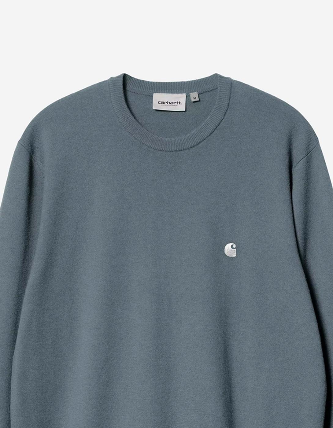 Jersey CARHARTT WIP MADISON- Velvet Blue / White