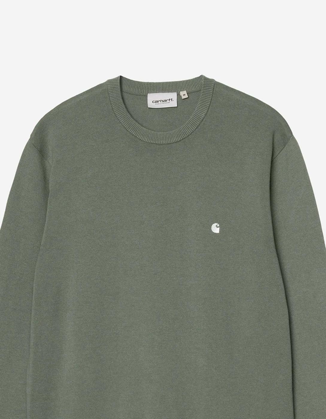 Jersey CARHARTT WIP MADISON- Velvet Green / White