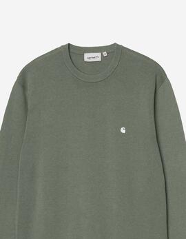 Jersey CARHARTT WIP MADISON- Velvet Green / White