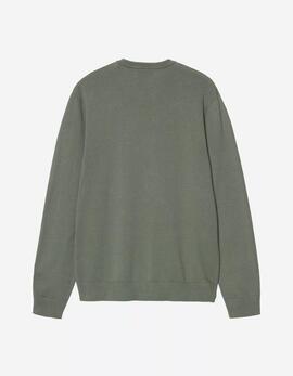 Jersey CARHARTT WIP MADISON- Velvet Green / White