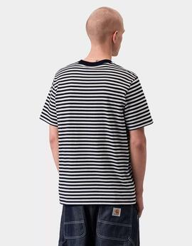 Camiseta CARHARTT WIP EZRA POCKET - Black / Wax