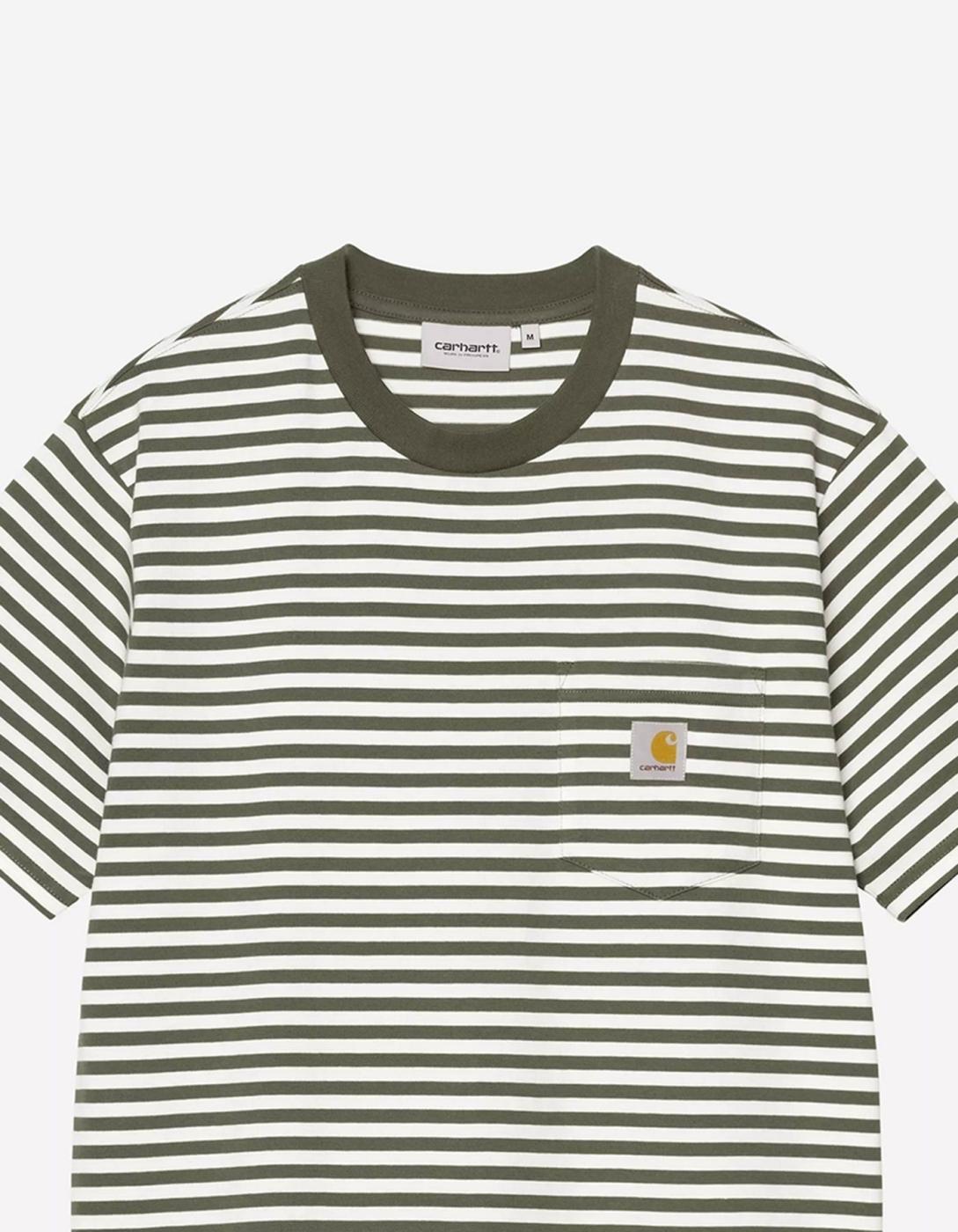 Camiseta CARHARTT WIP EZRA POCKET - Leaf / Wax