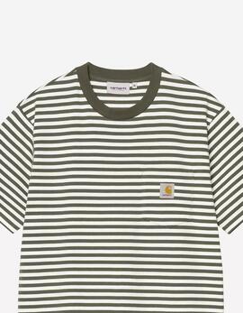 Camiseta CARHARTT WIP EZRA POCKET - Leaf / Wax