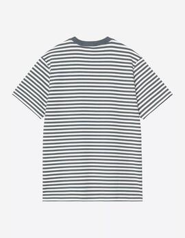 Camiseta CARHARTT WIP EZRA POCKET - Cozy Blue / Wax