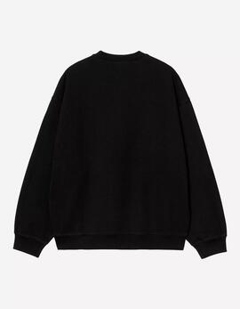 Sudadera Crew CARHARTT WIP LABEL SWEAT- Black